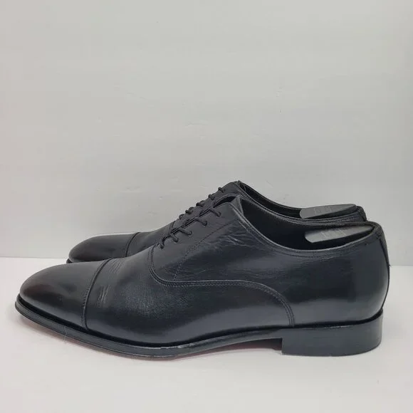 To Boot New York Adam Derrick Men's Black Leather Oxford Shoes US Size 8.5